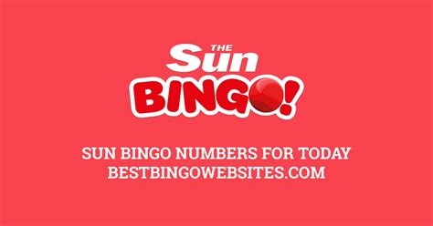 sun bingo numbers for today please